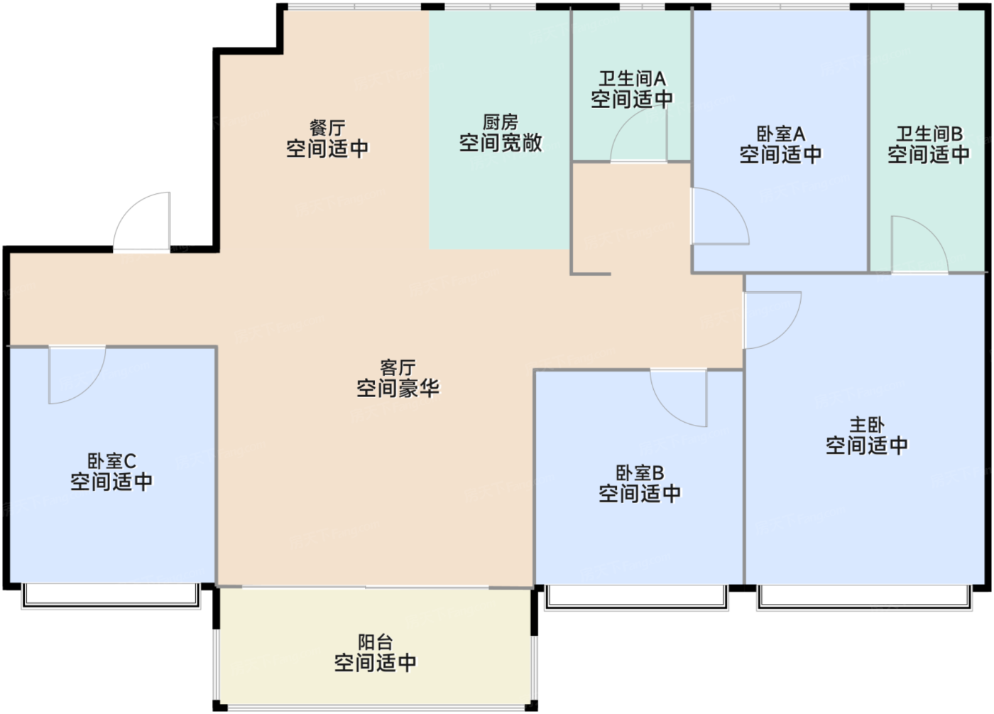 143平米户型