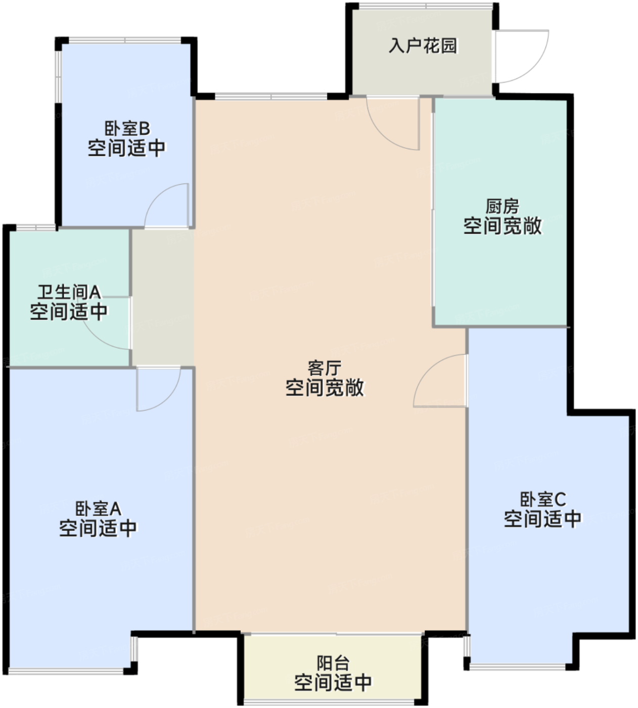 C2户型 90平