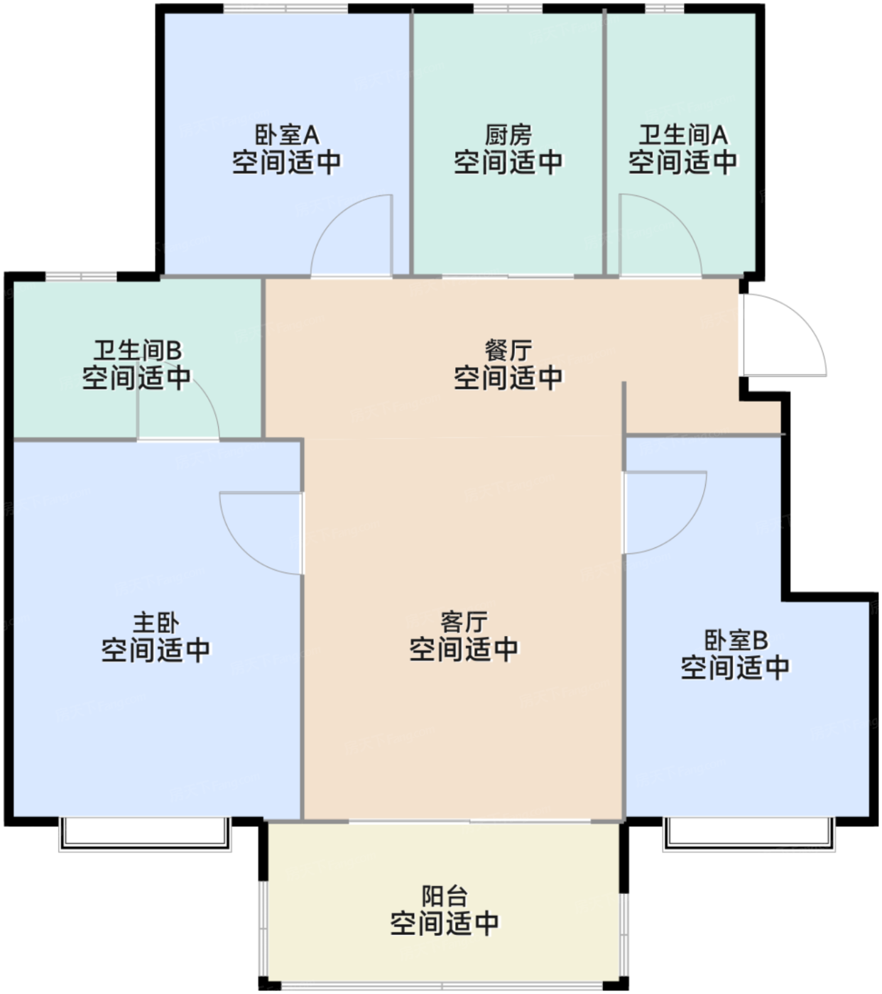 A户型98㎡