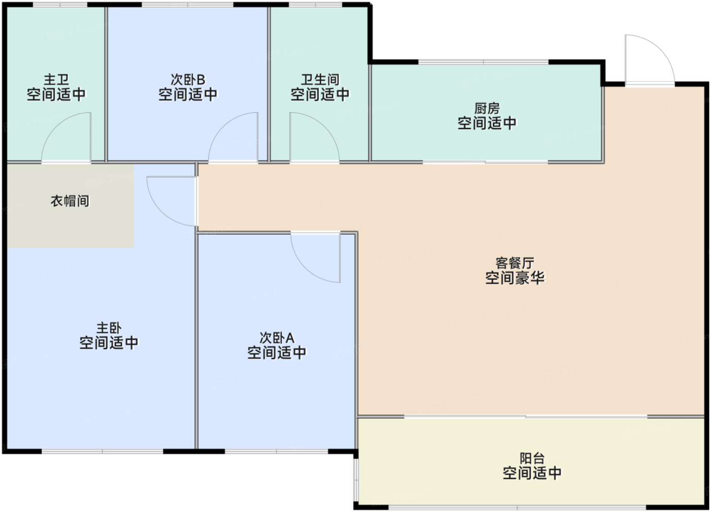 105平户型图