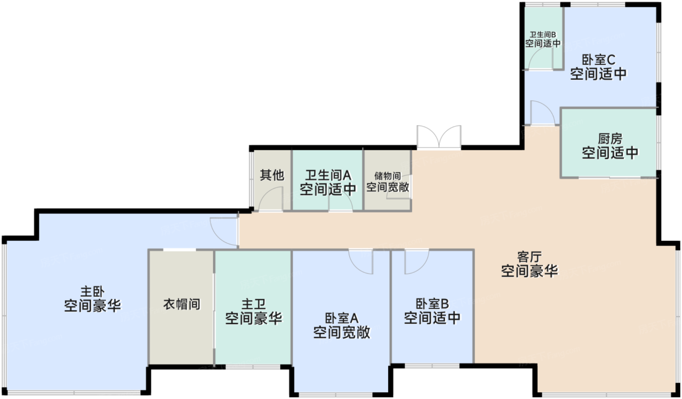 296㎡户型