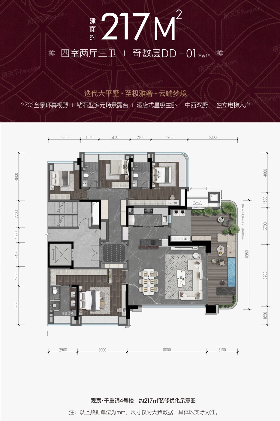 千重锦 217㎡户型