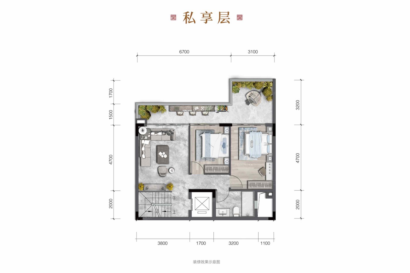 173平合院一层