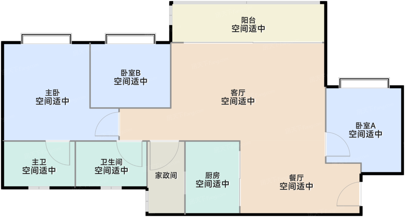 沐光洋房F户型